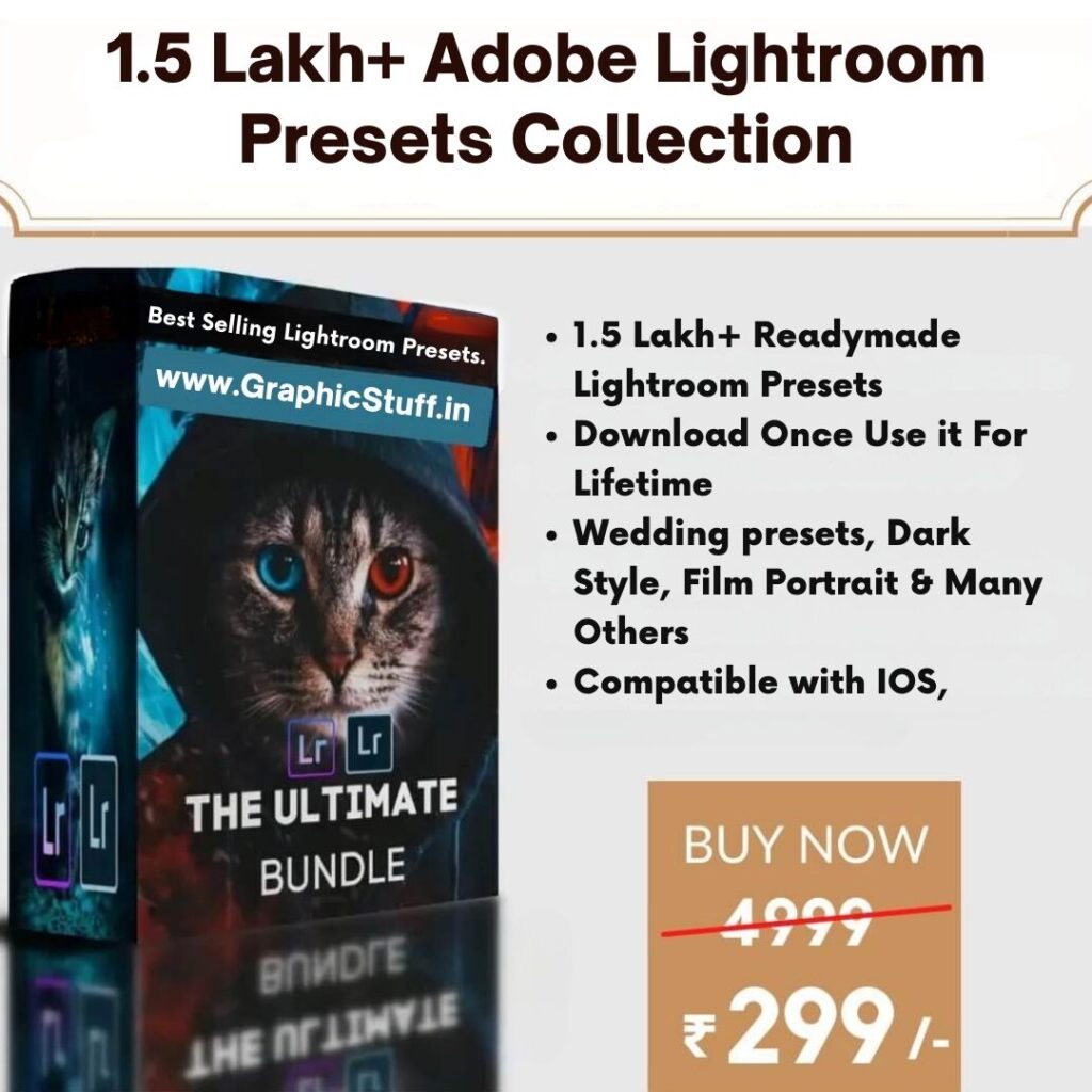 1.5 Lakh+ LightRoom Presets for Mobile & Pc